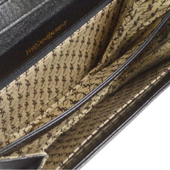 SAINT LAURENT YSL Shoulder Bag Leather Black with strap crossbody - Picture 16 of 16